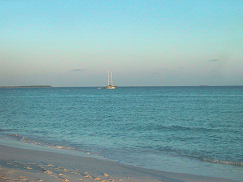 Der weiße Sandstrand der Malediven Fotos