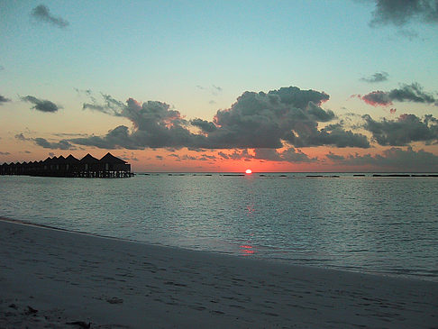 Foto Sonnenuntergang auf den Malediven